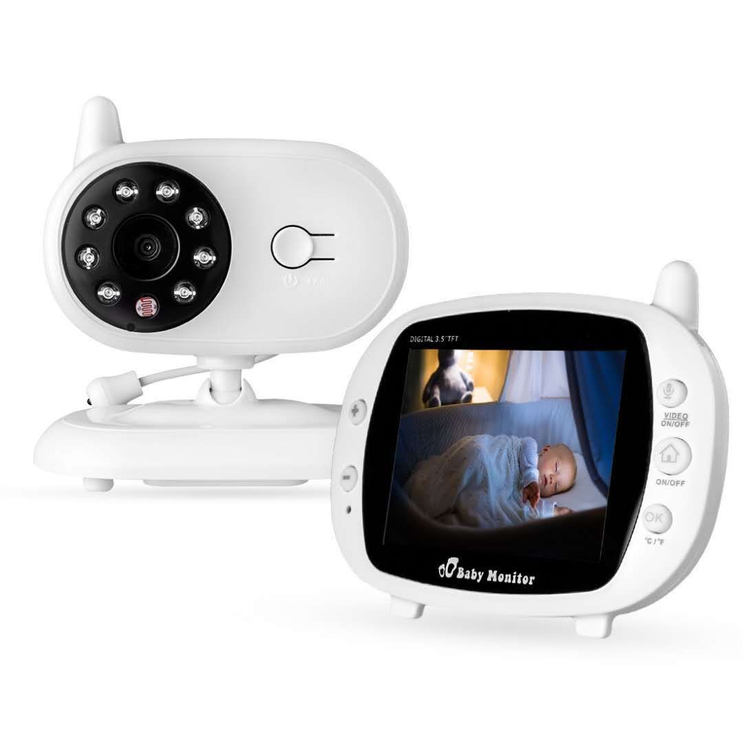 SP850 Bezdrátový video chůvička s 3,5palcovým LCD displejem, nočním viděním, obousměrným zvukem a zabezpečeným připojením pro bezpečnost dítěte