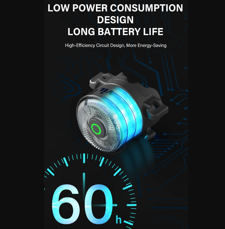 TOWILD TL03Pro LED Zadní Světlo na Kolo - Dobíjecí Bezpečnostní Světlo s Brzdovým Senzorem a 7 Barvami