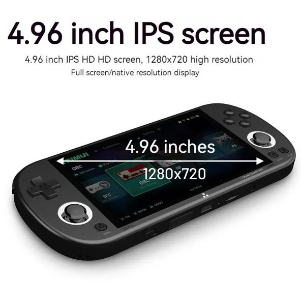 Trimui Smart Pro Vintage kapesní herní konzole, 4,96" HD displej, Bezdrátová, Retro hraní pro každého!