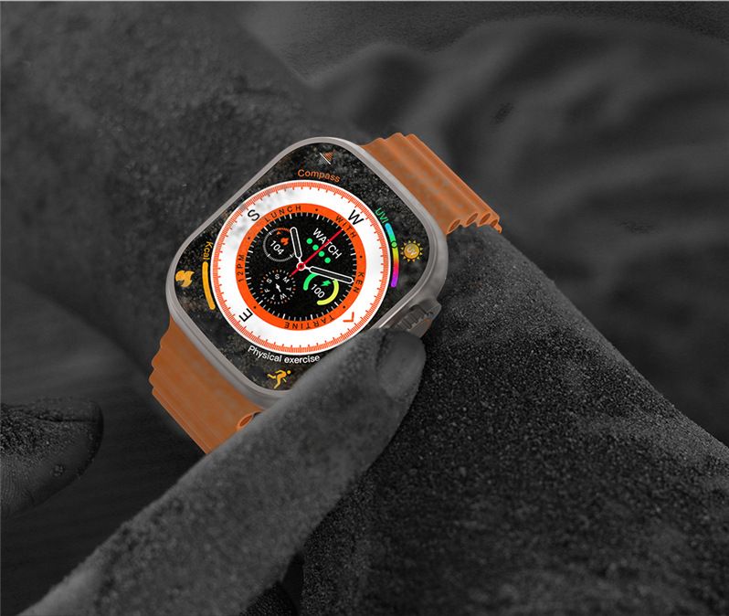 49mm Chytré hodinky Ultra 9 Bluetooth volání NFC kompas GPS sledování trasy IP68 chytré hodinky