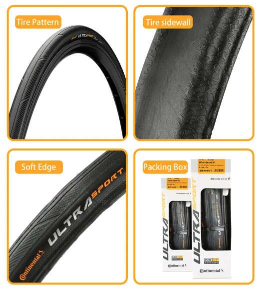 Continental ULTRA SPORT Ⅲ GRAND SPORT RACE Silniční plášť na kolo 700x23C/25C/28C Lehký odolný proti proražení