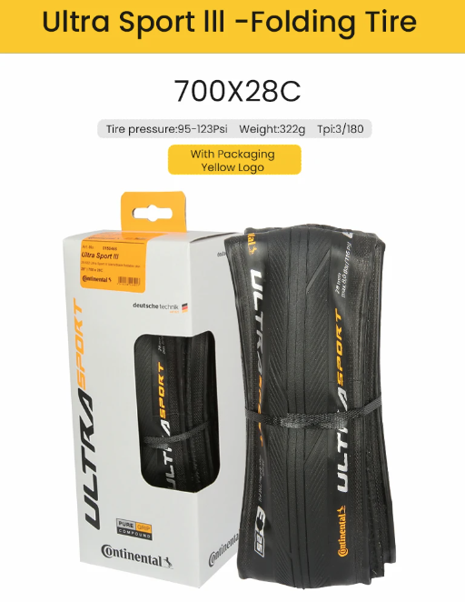 Continental ULTRA SPORT Ⅲ GRAND SPORT RACE Silniční plášť na kolo 700x23C/25C/28C Lehký odolný proti proražení