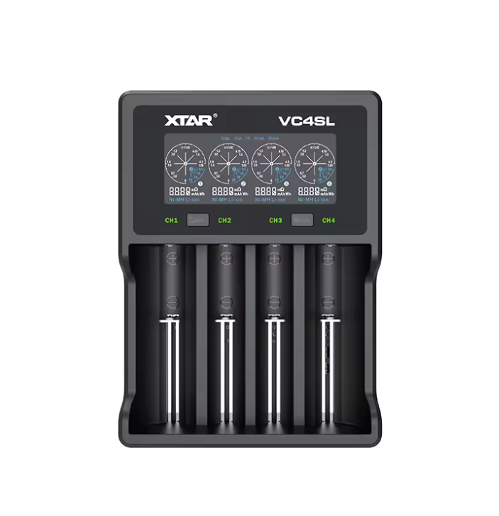 XTAR VC4SL Nabíječka Baterií 18650 21700 USB C s QC3.0 Rychlé Nabíjení a Řízení Energie