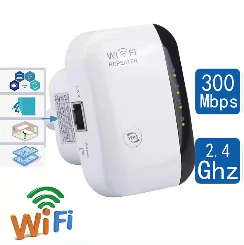 Wifi Repeater Zesilovač Signálu | Rozšířený Router pro Celý Dům | Do Ložnice, Prochází Zdí