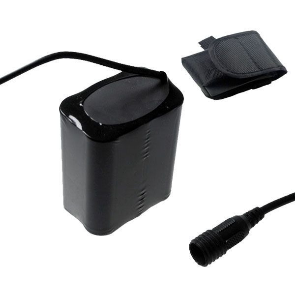UltraFire 8.4V 13200mAh Vysokokapacitní baterie pro přední světlomet na kolo s pevným šroubovým rozhraním, LED cyklistické světlo