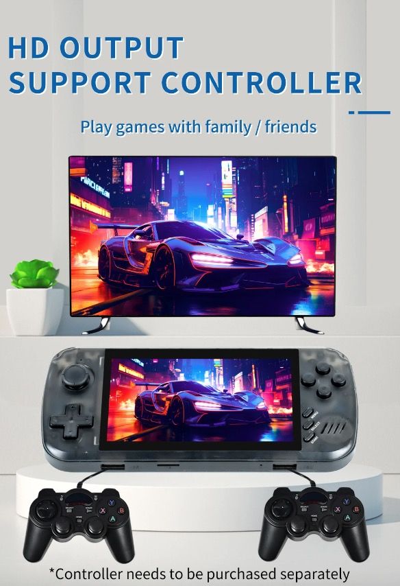 POWKIDDY X39pro Ruční Konzole | 4,3" IPS pro Retro Nostalgii & PS1 | Přenosné Hraní s HD Výstupem