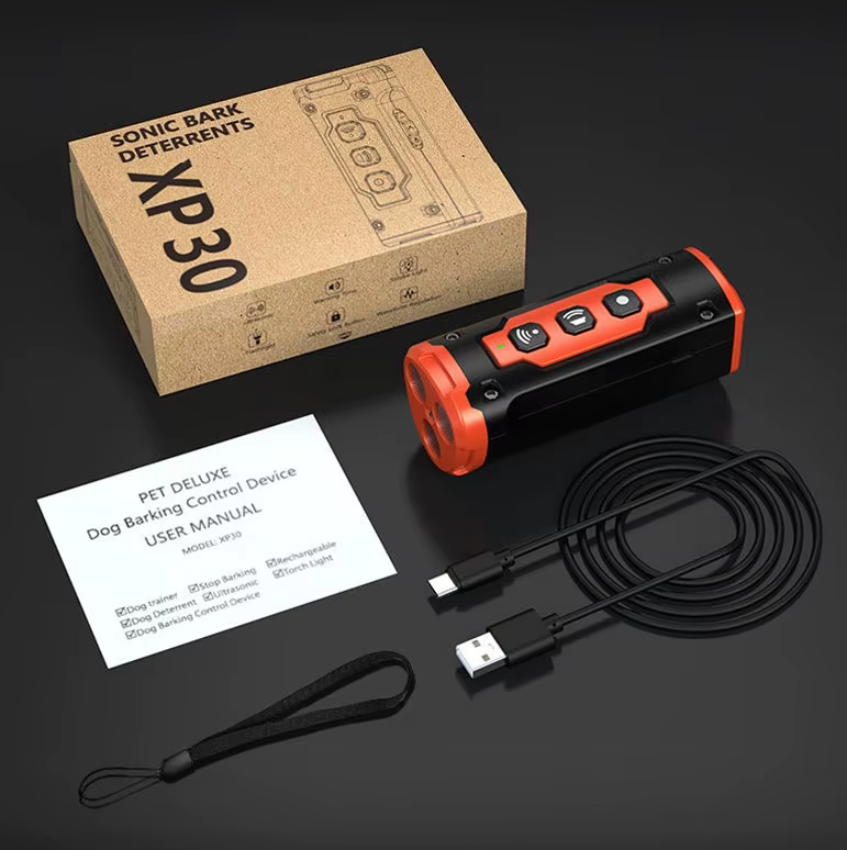 Ultrazvukové zařízení pro výcvik psů | Dobíjecí odpuzovač psů proti štěkání | Humánní kontrola chování psů