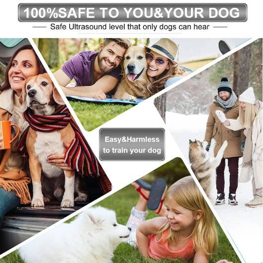 Ultrazvukový odpuzovač psů s LED svítilnou | Přenosný | Trénink proti štěkání | Bezpečná úprava chování